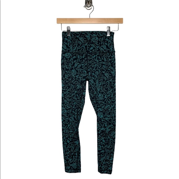 lululemon | Lululemon Wunder Under Hi-Rise 7/8 Tight Thrive Viridian Green Black - Picture 2 of 7